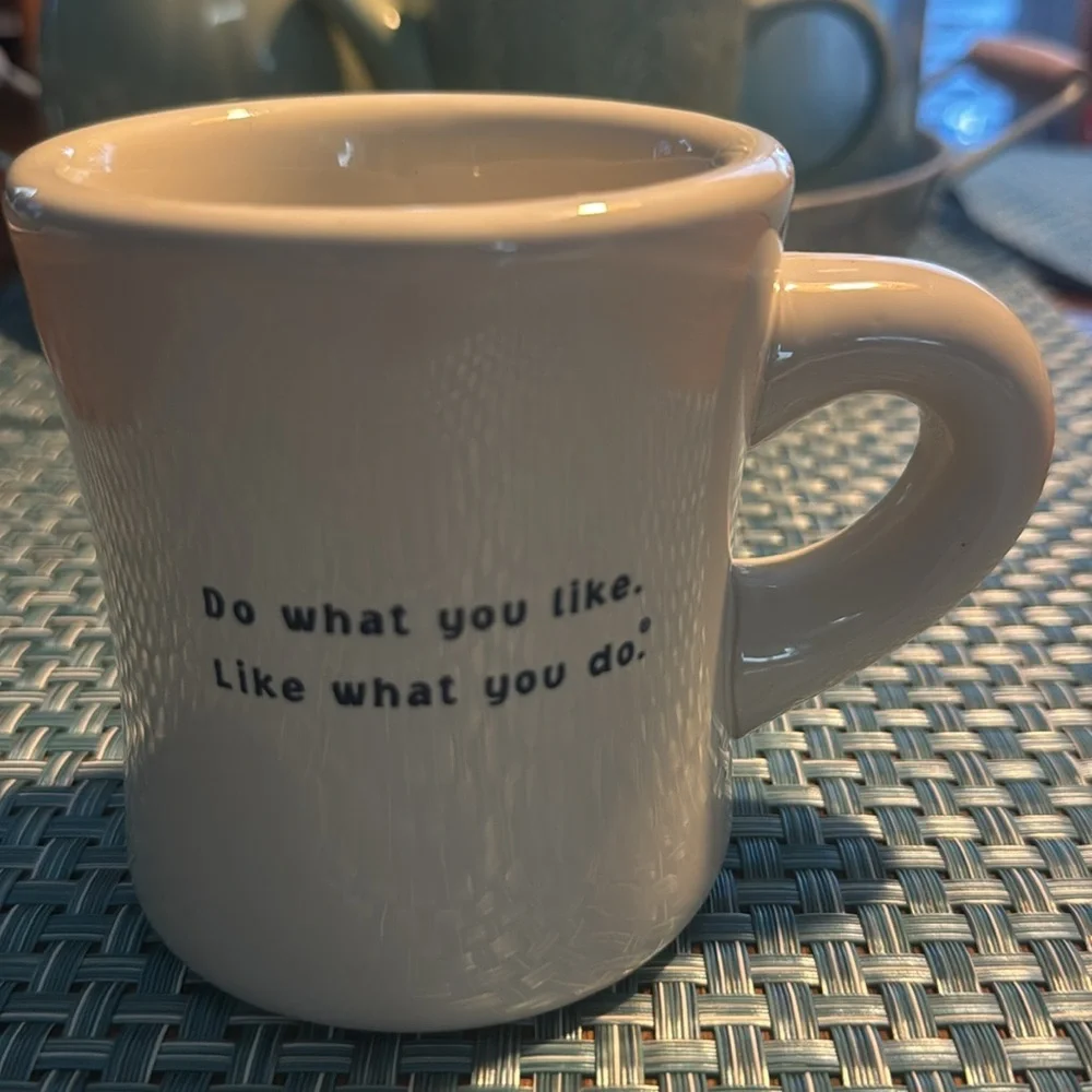 Life is Good Dog with Newspaper in Mouth Coffee Mug